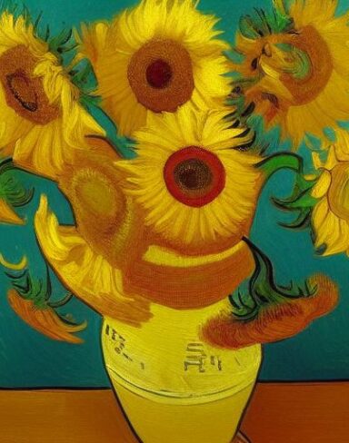 Painting of sunflowers