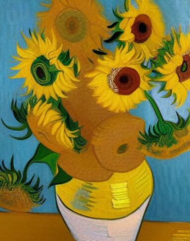Painting of sunflowers