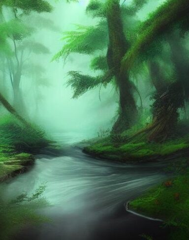 Stream running through the forest