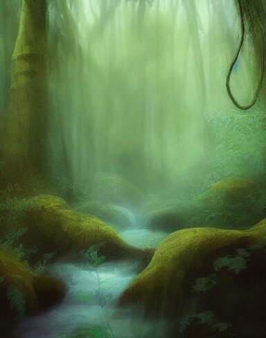 Stream running through the forest