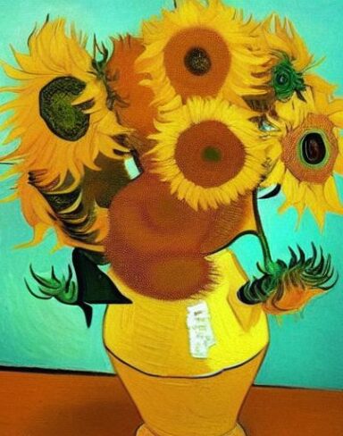 Sunflowers painting