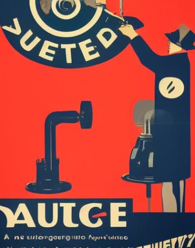 The vintage poster of an auto service