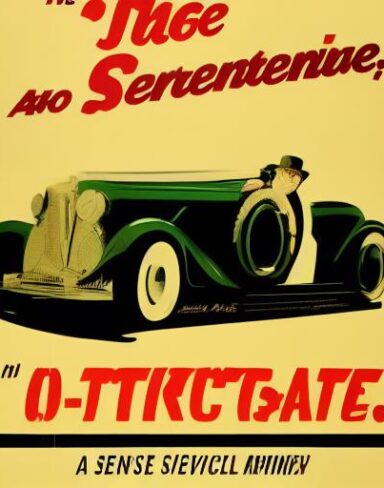 The vintage poster of an auto service