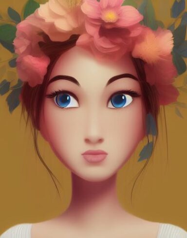 A beautiful person with a flower