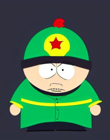 A cartoon character of south park American animation