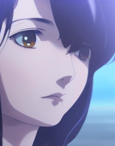 A close-up of a lady with a beautiful face