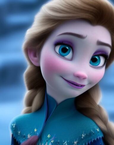 A close up of a person with long hair