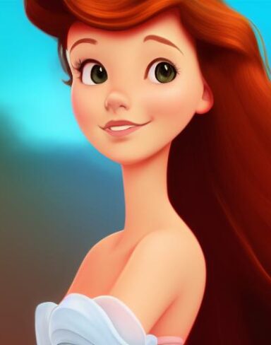 A girl with brown hair