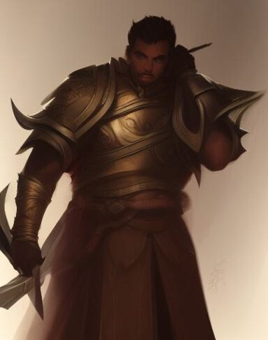 A man holding a sword