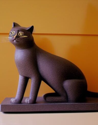 Cat statue