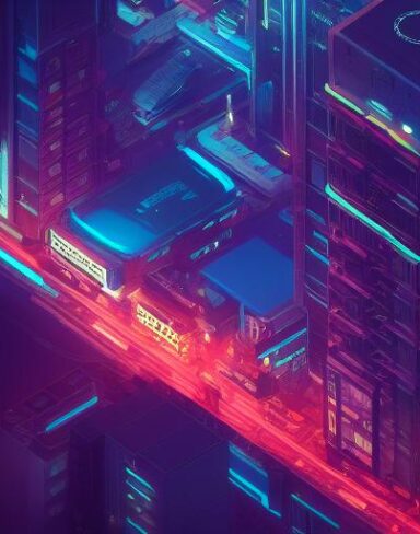 Cyberpunk speed art