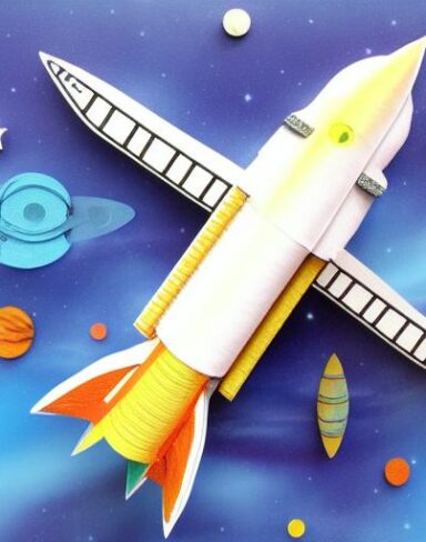 Joyful layered paper art