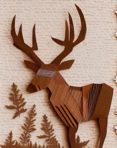 Layered paper art