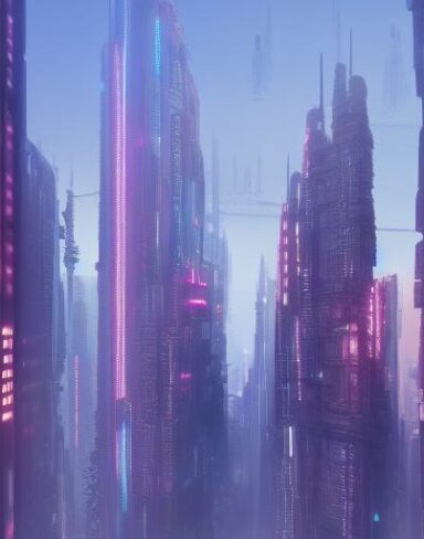 A city filled with lots of tall buildings