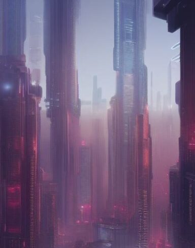 A city filled with lots of tall buildings and citizens