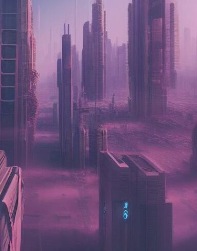 A city with lots of tall buildings and humans