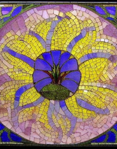A flower mosaic