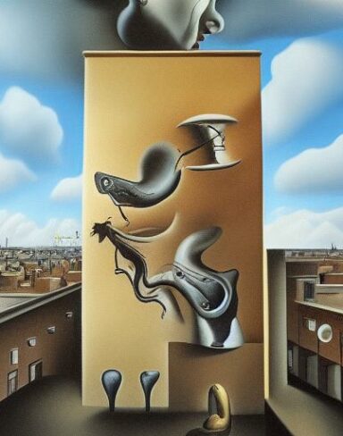 A painting on the side of a building