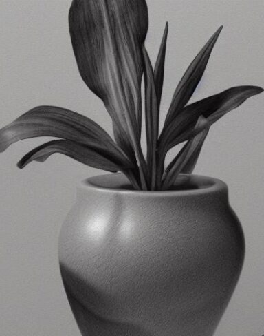 A plant in a vase