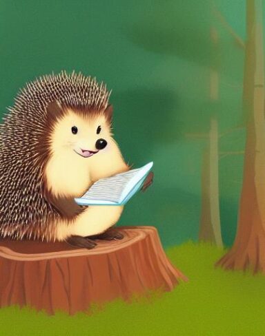 Hedge on a stump in woodland