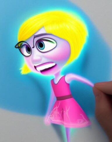 Inside out character from the pixar movie