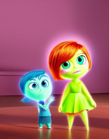 Inside out characters from a cartoon movie