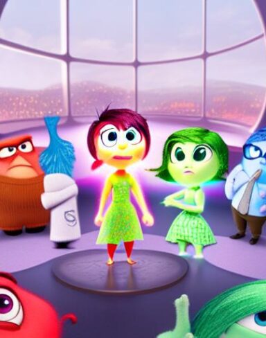 Inside out characters from a cartoon movie