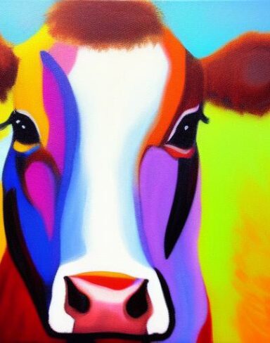 Painting of a cow