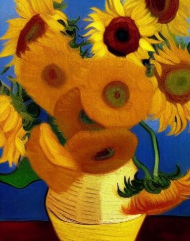 Painting of sunflowers