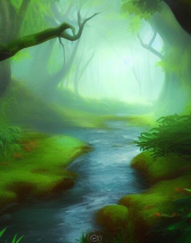 Stream running through the forest