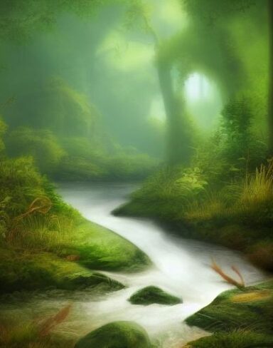 Stream running through the forest