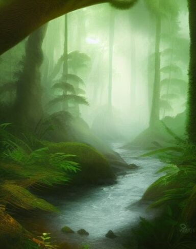 Stream running through the forest