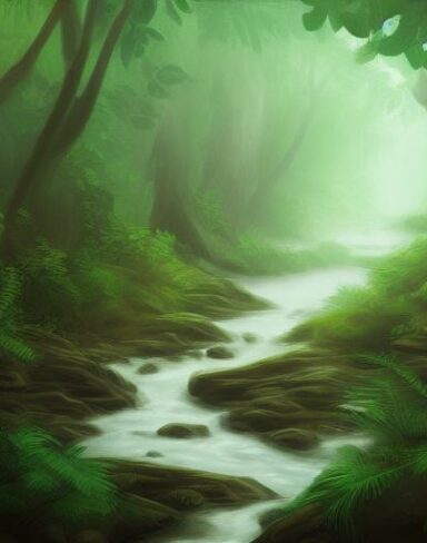 Stream running through the forest