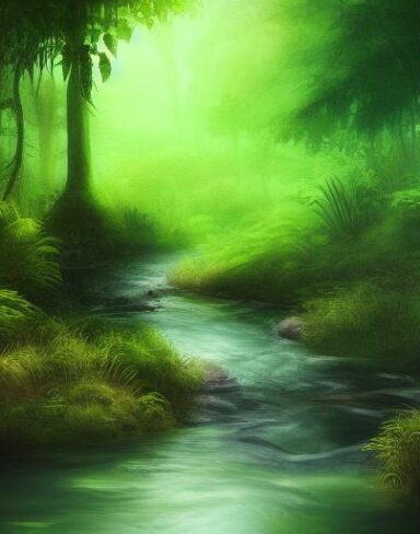 Stream running through the forest