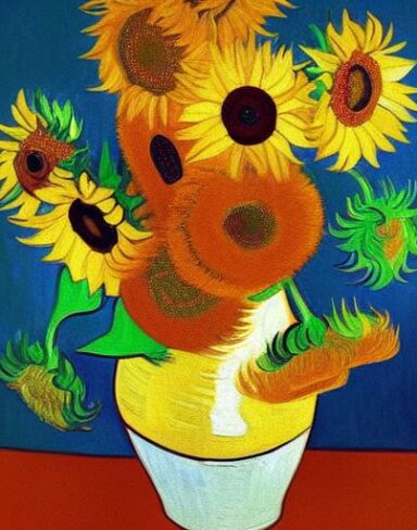 Sunflowers painting