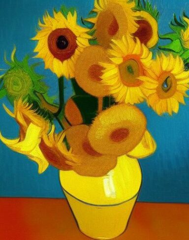 Sunflowers painting
