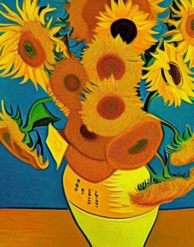 The sunflowers painting