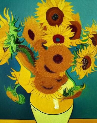 The sunflowers painting