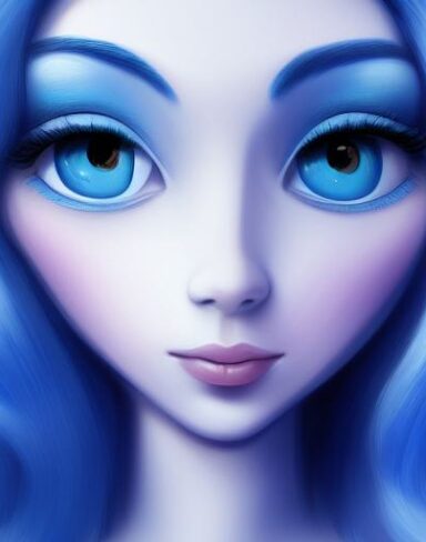 A blue eyes person