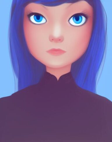 A blue eyes person