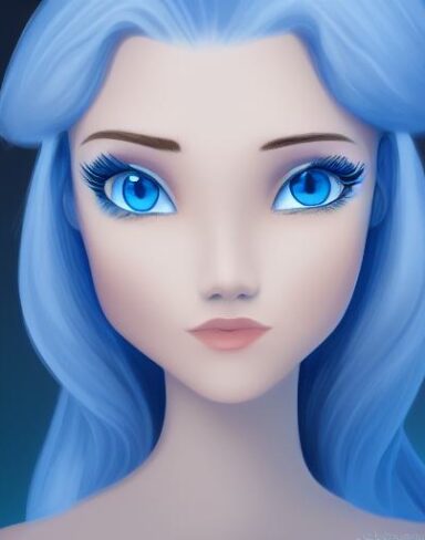 A blue eyes person