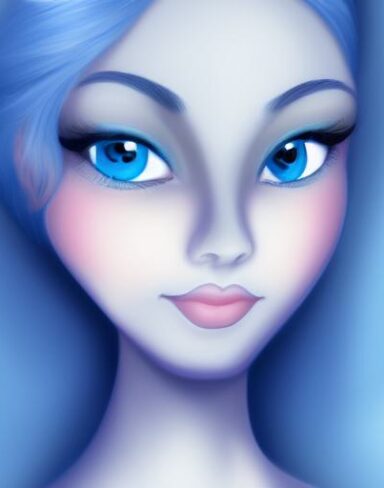 A blue eyes person