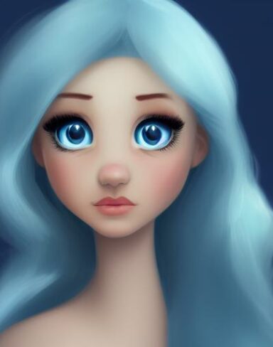 A blue eyes person