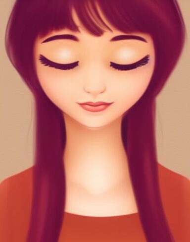 A brown hair girl