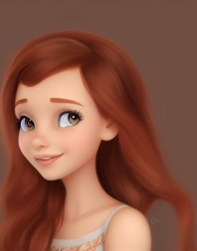 A brown hair girl