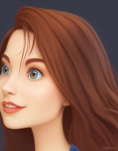 A brown hair person