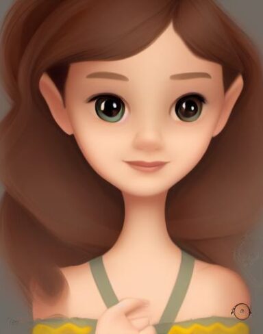 A brown hair person