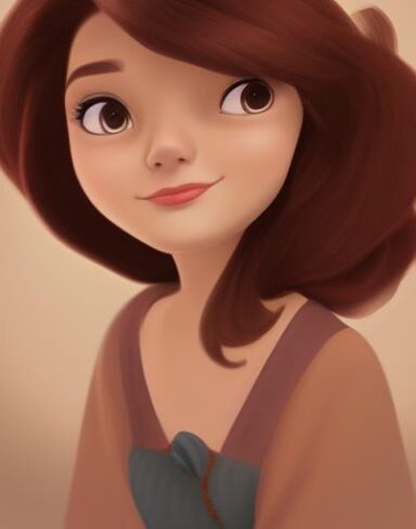 A brown hair person