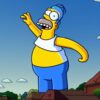 A cartoon character pointing to the sky A cartoon character pointing to the sky