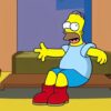 A cartoon character sitting on a chair A cartoon character sitting on a chair